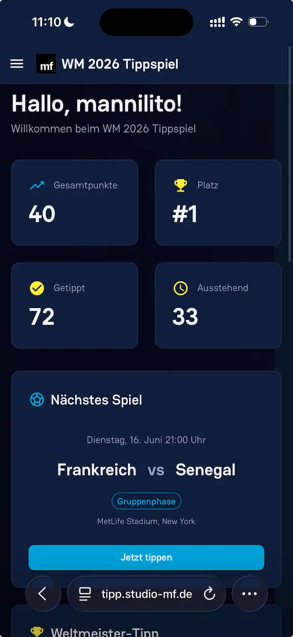 mobile shot of the app